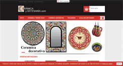 Desktop Screenshot of ceramicayartesania.com
