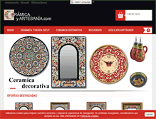 Tablet Screenshot of ceramicayartesania.com